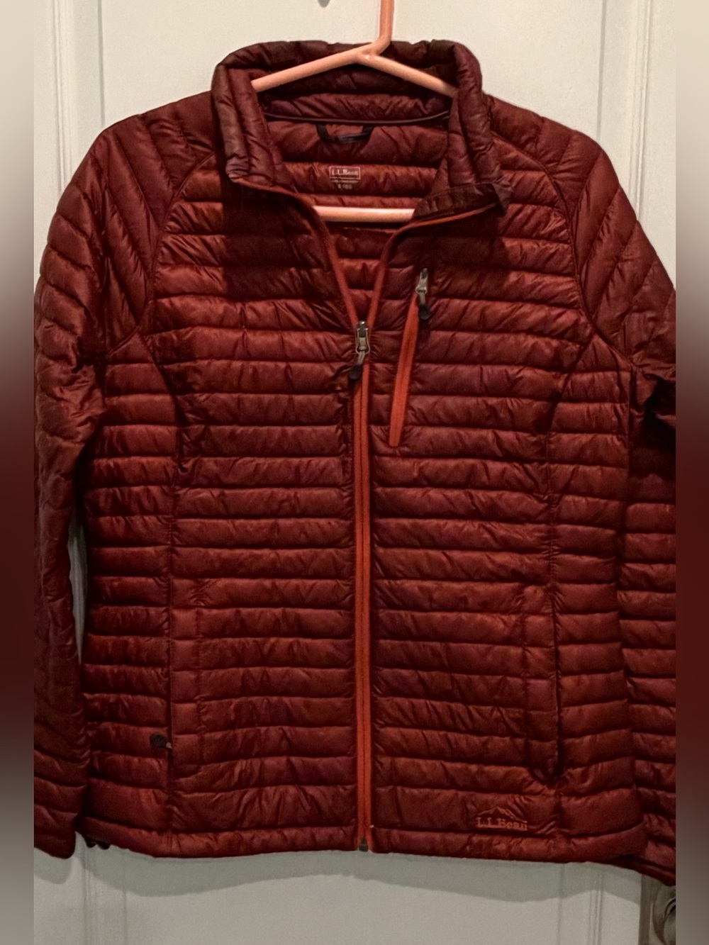 L.L.Bean Ultralight 850 Down Jacket Maroon Downtek Pertex Insulated Women's S